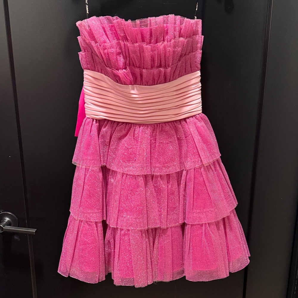 Betsey Johnson Pink Ruffled Dress